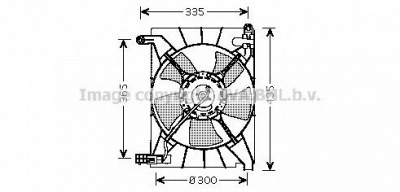 AVA QUALITY COOLING dw7511 -  Вентилятор, охлаждение двигателя